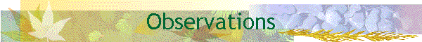 Observations